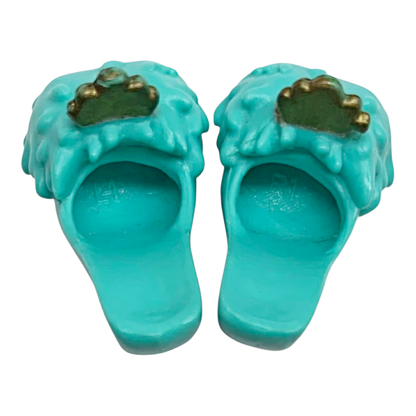 Monster High Cleo De Nile Dead Tired Doll Replacement Shoes Green Slippers