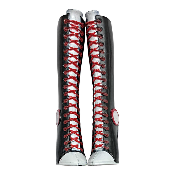 Monster High Ghoulia Yelps Signature Doll Replacement Shoes Tall Black & Red Boots