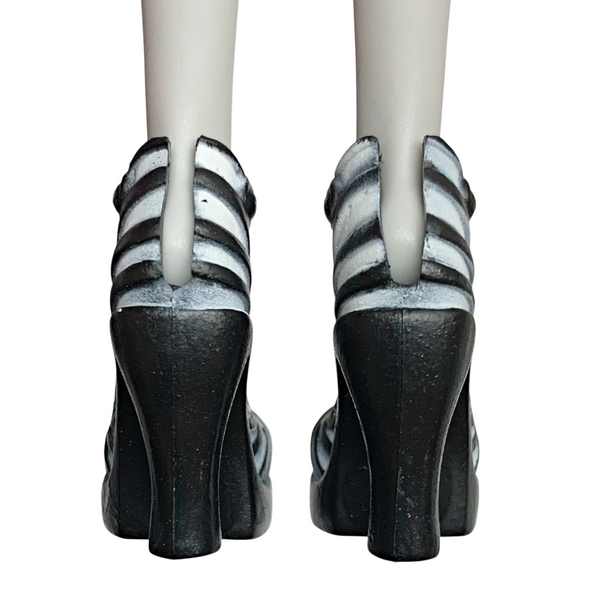 Monster High Frankie Stein Signature Doll Replacement Black & White Shoes