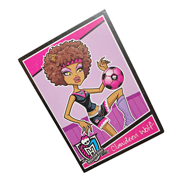 Monster High Clawdeen Wolf Soccer Scream Uniform Doll Fashion Pack Replacement Card