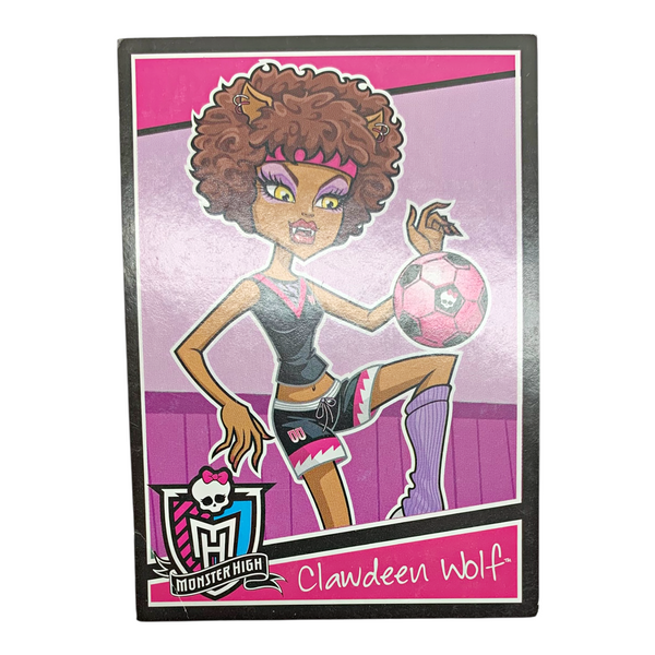 Monster High Clawdeen Wolf Soccer Scream Uniform Doll Fashion Pack Replacement Card