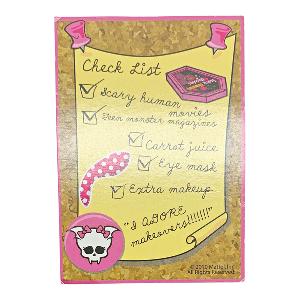 Monster High Draculaura Dead Tired Doll Replacement Character Trading Card