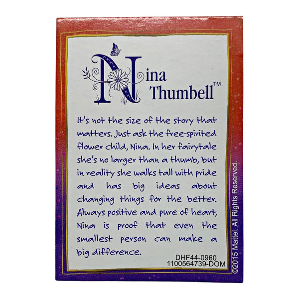 Ever After High Nina Thumbell 1st Chapter Doll Replacement Character Card