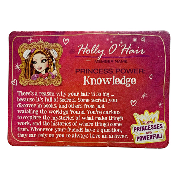 Ever After High Holly O'Hair Powerful Princess Doll Replacement Character Card