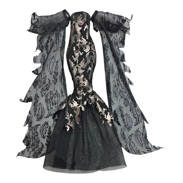 Ever After High Raven Queen Spellbinding Doll Outfit Replacement Black Dress
