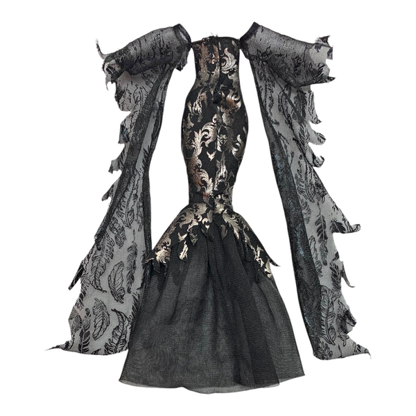Ever After High Raven Queen Spellbinding Doll Outfit Replacement Black Dress