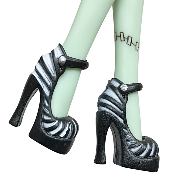 Monster High Frankie Stein Doll Replacement Signature Original Style Black & White Shoes