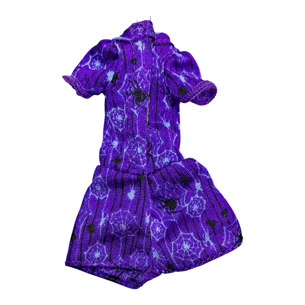 Monster High Twyla Boogeyman Coffin Bean Doll Outfit Replacement Purple Romper