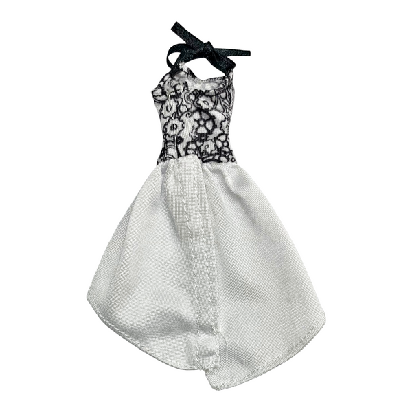 Monster High Maker Playset Replacement Doll Replacement Black & White Gears Dress