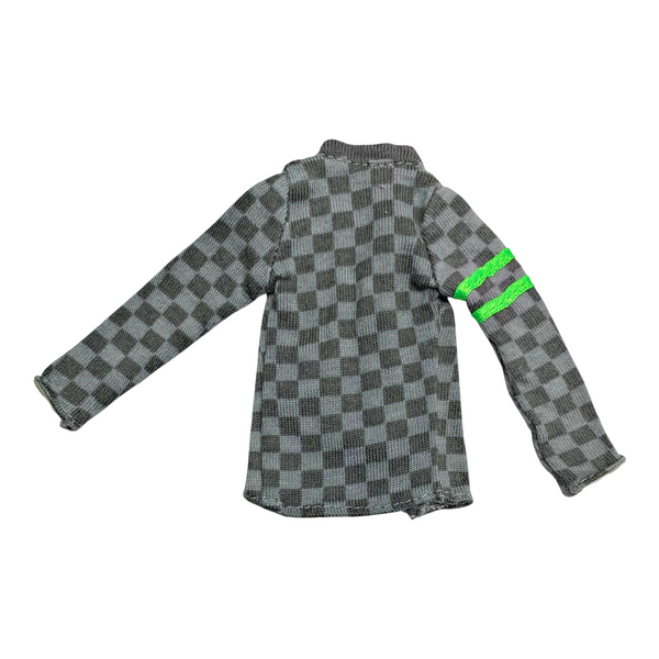 Monster High Jackson Jekyll Picnic Casket Doll Outfit Replacement Gray Cardigan Sweater Shirt