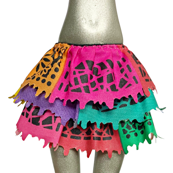 Monster High Skelita Calaveras Scaris Doll Outfit Replacement Colorful Layered Skirt