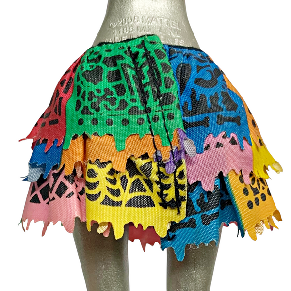 Monster High Skelita Calaveras Scaris Doll Outfit Replacement Colorful Layered Skirt