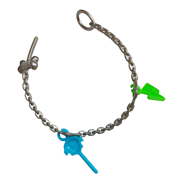 Monster High Secret Creepers Critters Pets Replacement Silver Leash For Whatzit