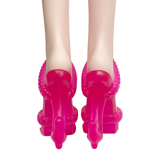 Monster High Draculaura Skull Shores Doll Replacement Pink Anchor Heel Shoes