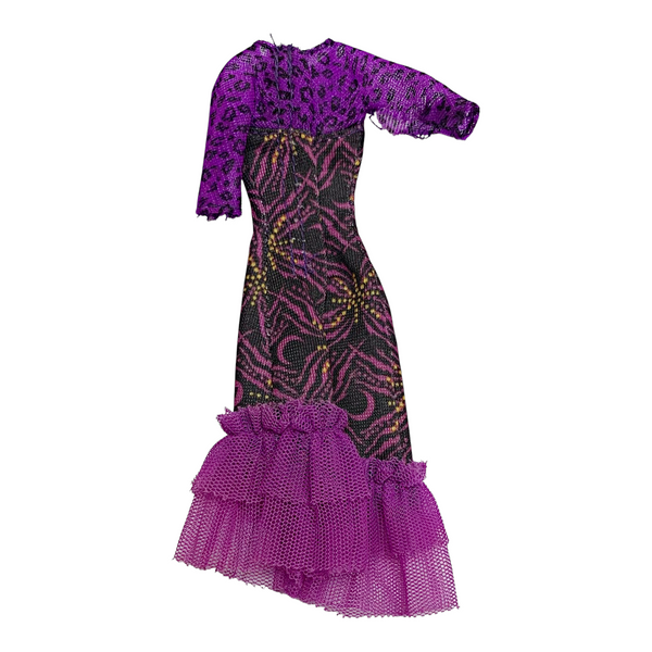 Monster High Clawdeen Wolf Frights, Camera, Action! Doll Outfit Replacement Purple Dress
