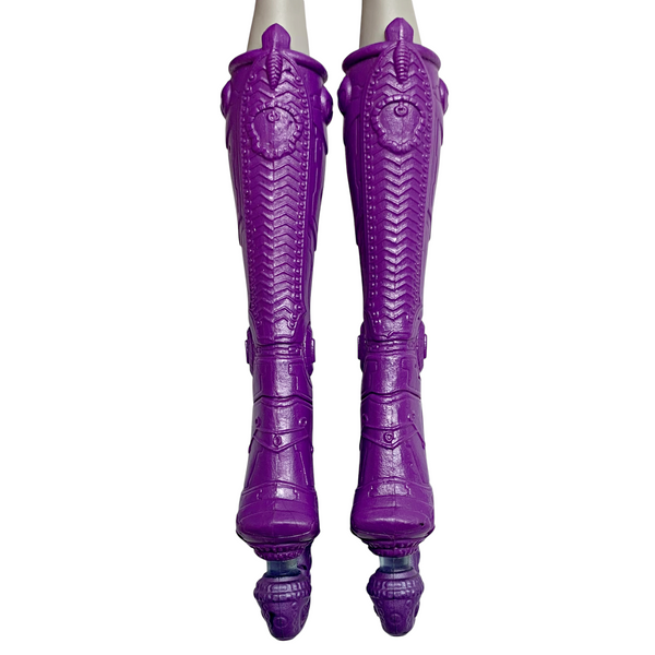 Monster High Elle Eedee City Ghouls Boo York Doll Replacement Purple Tall Boots Shoes