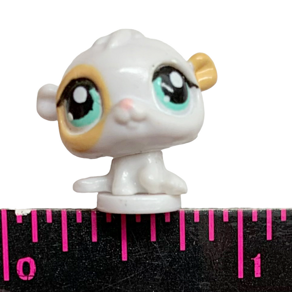 Littlest Pet Shop LPS Teeniest Tiniest Wearables White Hamster Figure