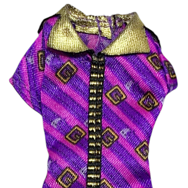Monster High Clawdeen Wolf Coffin Bean Doll Outfit Replacement Purple Dress