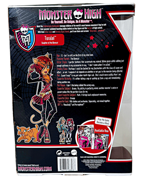 Monster High 1st Wave Original Release Toralei Stripe Doll (W9117)