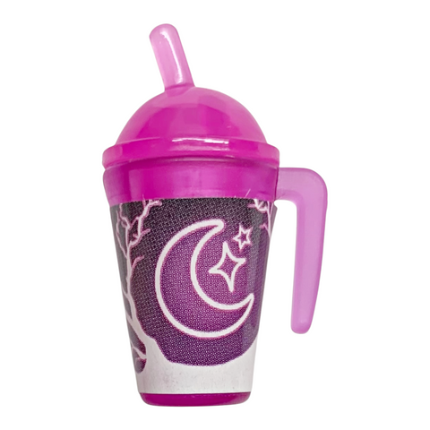 Monster High Frankie Stein & Deuce Coffee Break G3 Replacement Doll Size Pink Soda Slushie Drink Cup