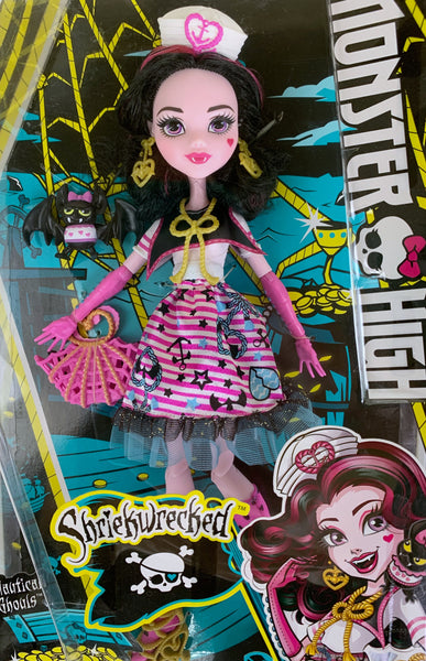 Monster High® Shriek Wrecked™ Shriekwrecked Nautical Ghouls™ Draculaura® Doll (DTV90)