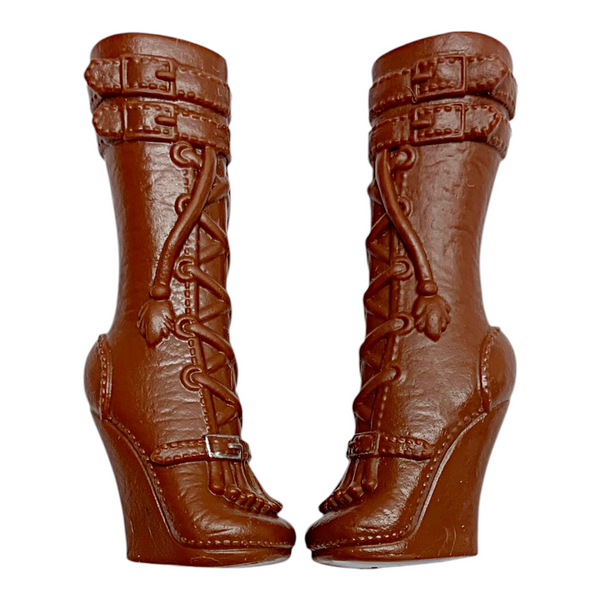 Ever After High Cerise Hood 1st Chapter Doll Replacement Shoes Brown Boots