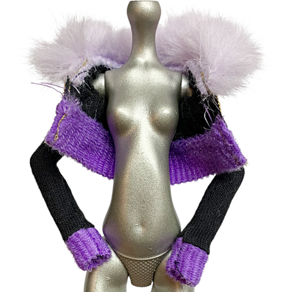 Monster High Clawdeen Wolf 1st Wave Original Doll Outfit Replacement Black Jacket
