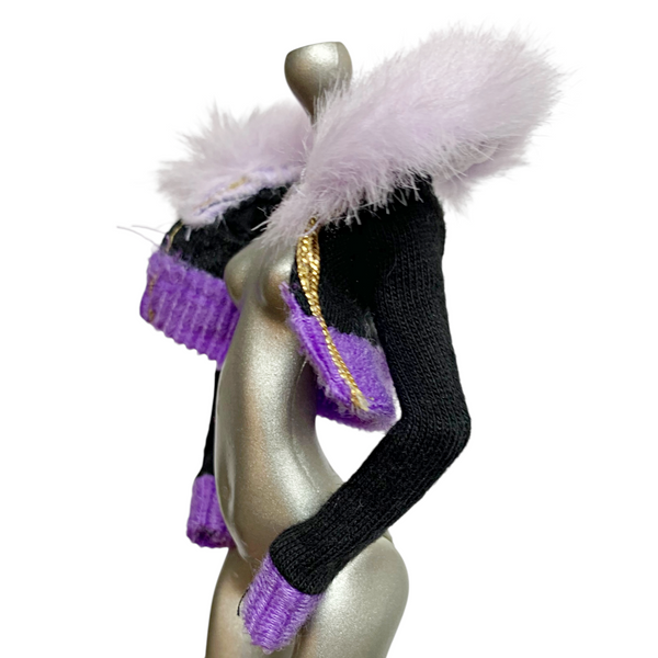 Monster High Clawdeen Wolf 1st Wave Original Doll Outfit Replacement Black Jacket