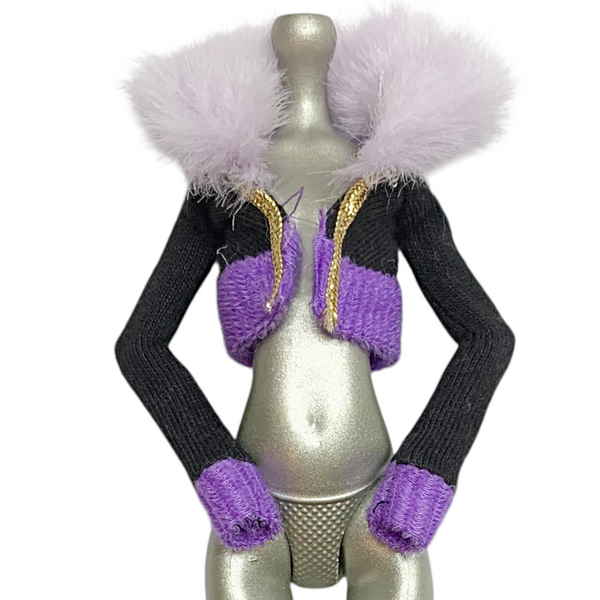 Monster High Clawdeen Wolf 1st Wave Original Doll Outfit Replacement Black Jacket