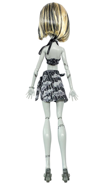 Monster High Skull Shores Black & White Variant Frankie Stein Doll With Outfit