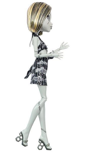 Monster High Skull Shores Black & White Variant Frankie Stein Doll With Outfit