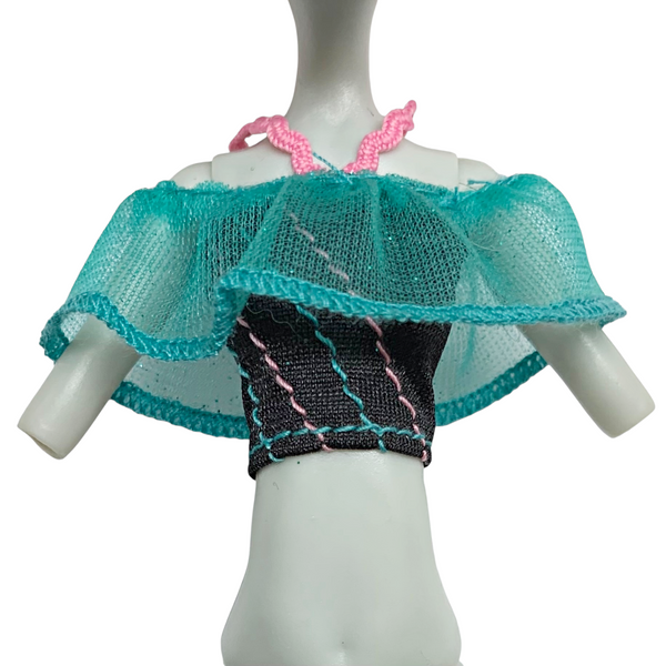 Monster High Lagoona Blue Skull Shores Doll Outfit Replacement Shirt Swimsuit Top
