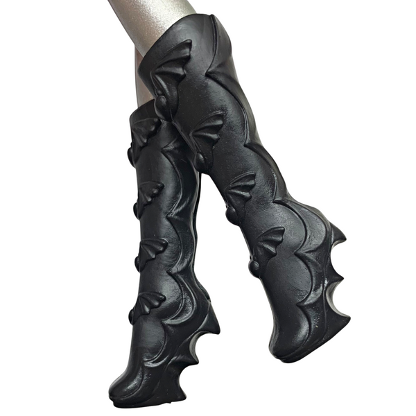 Monster High Draculaura Monstrous Rivals Doll Replacement Shoes Black Boots