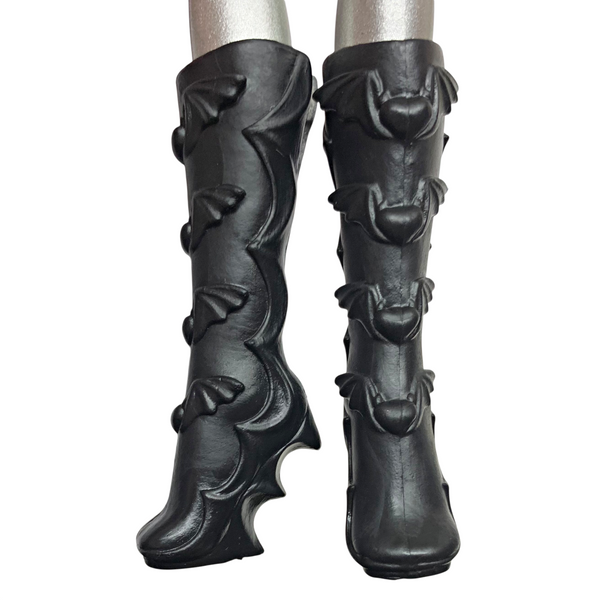 Monster High Draculaura Monstrous Rivals Doll Replacement Shoes Black Boots