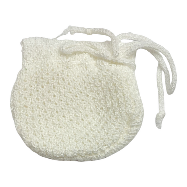 Vintage Cabbage Patch Kids Doll Replacement White Knit Bootie (#1970)