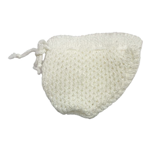 Vintage Cabbage Patch Kids Doll Replacement White Knit Bootie (#1967)