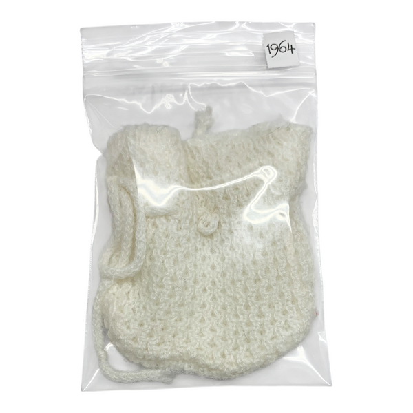 Vintage Cabbage Patch Kids Doll Replacement White Knit Bootie (#1964)