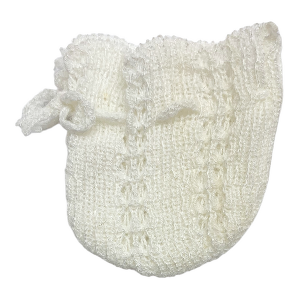 Vintage Cabbage Patch Kids Doll Replacement White Knit Bootie (#1963)
