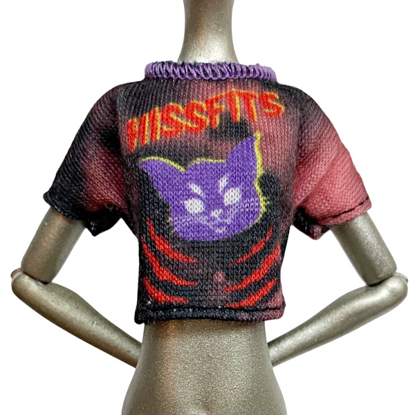 Monster High Toralei G3 Doll Outfit Replacement "Hissfits" Crop Top Tee Shirt