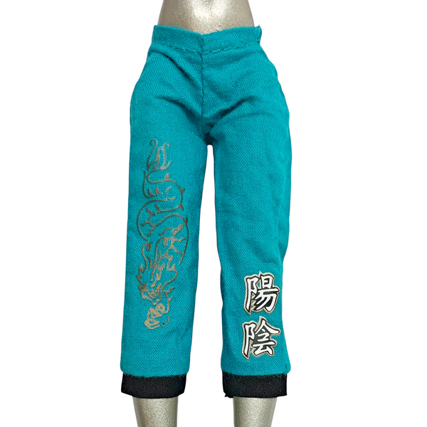 Bratz Roxxi Play Sportz Kickin' Karate! Doll Outfit Replacement Blue Pants