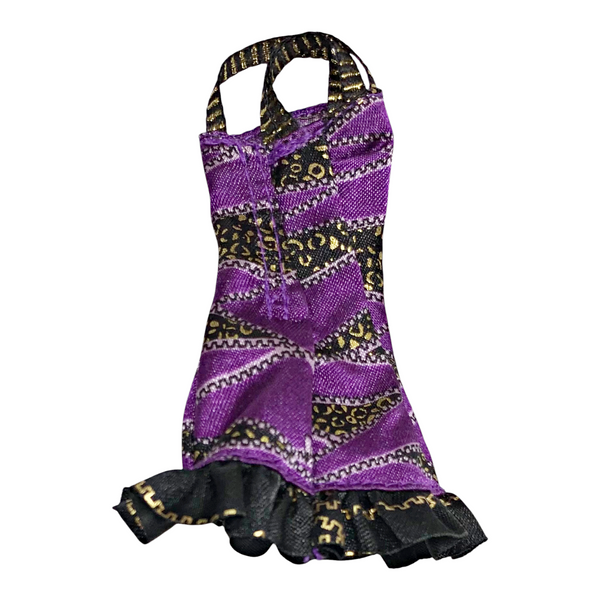 Monster High Clawdeen Wolf I Heart Fashion Doll Outfit Replacement Purple Dress