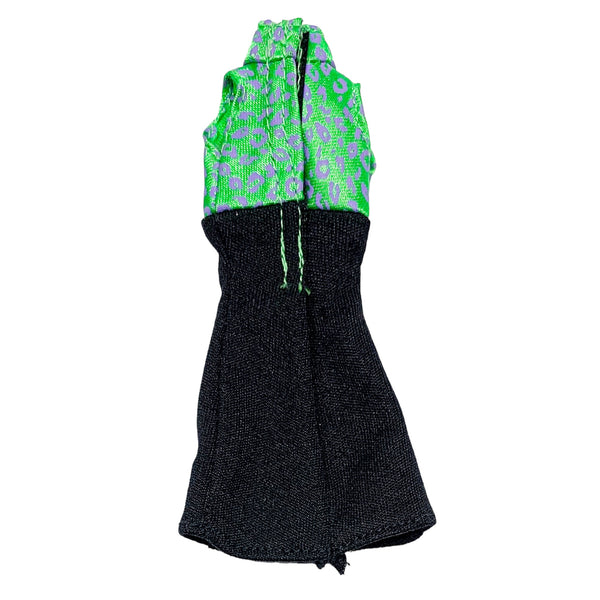 Monster High Sisters Clawdeen Wolf Doll Outfit Replacement Black & Green Dress