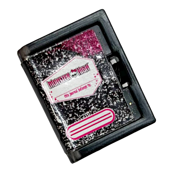 Monster High School Playset Replacement Doll Size Blank Pink Decomposition Book Part (#1)