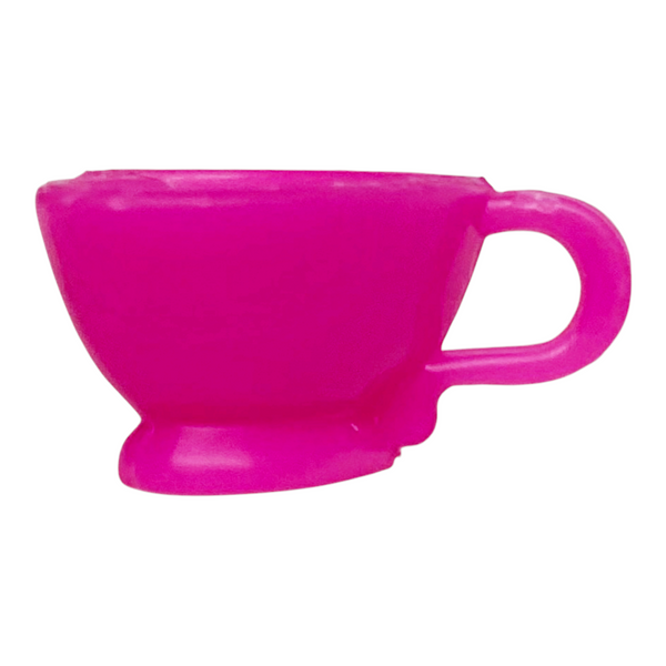 Monster High Draculaura Coffin Bed Replacement Doll Size Pink Heart Shaped Tea Cup