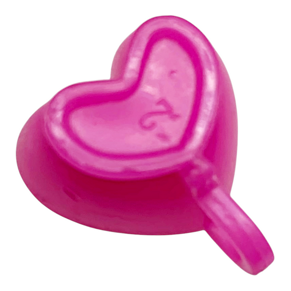 Monster High Draculaura Coffin Bed Replacement Doll Size Pink Heart Shaped Tea Cup
