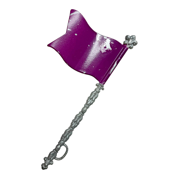 Ever After High Raven School Spirit Doll Replacement Purple & Silver Flag Accessory