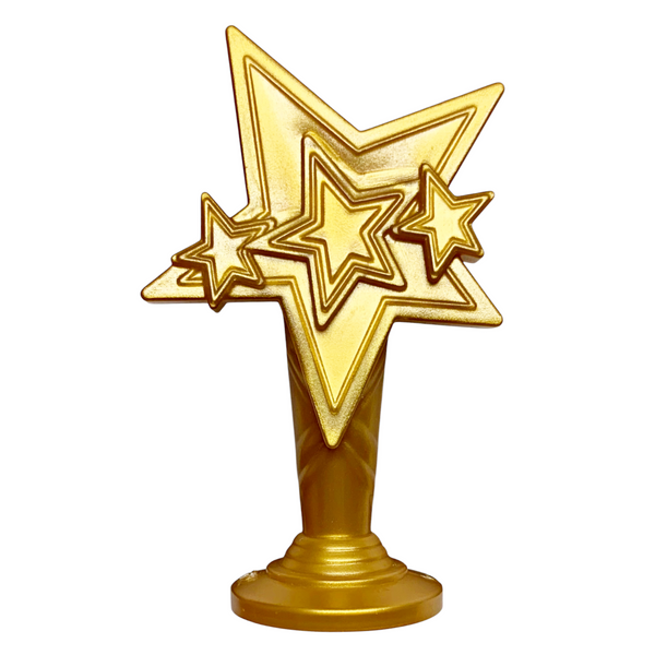 Doll Size Gold Star Trophy Accessory Part Compatible With Barbie Dolls