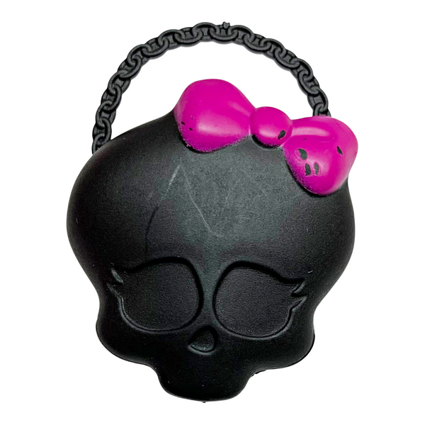 Monster High Inner Monster Doll Replacement Black Skullette With Bow Purse