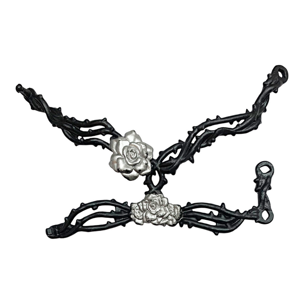 Ever After High Briar Beauty Thronecoming Doll Replacement Black & Silver Floral Chest Belt