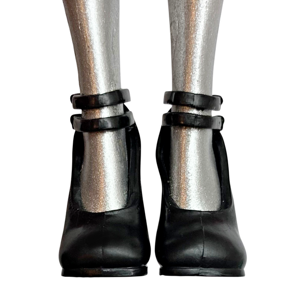 Monster High Wednesday Addams Rave'n Wednesday Dance Doll Replacement Black Shoes